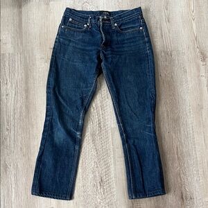 A.P.C. Unisex Dark Blue Straight Leg Jeans